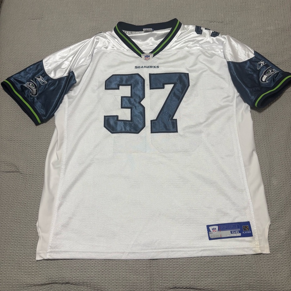 Shaun Alexander #37 Seattle Seahawks NFL Reebok Jersey Authentic Mens Size 56